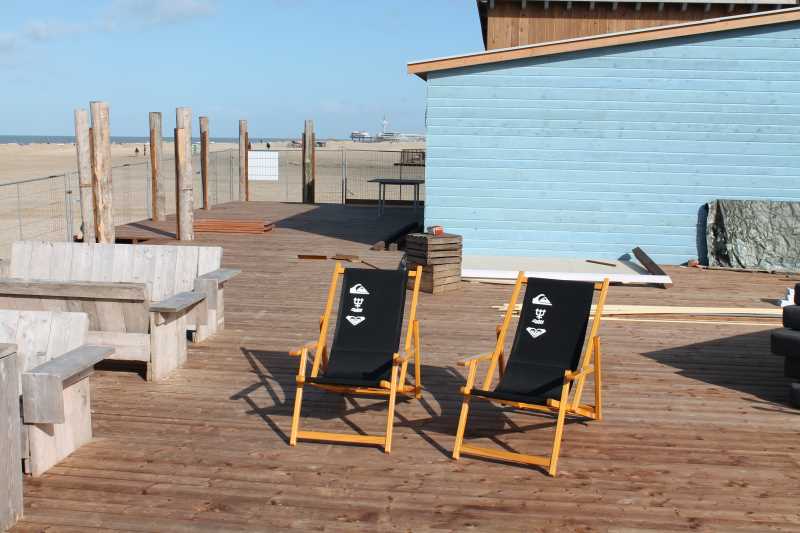Leven van Beangstigend verfrommeld Houten strandstoel - Louwen Houtbewerking - Te koop