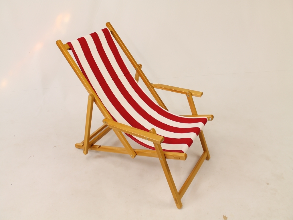 Wooden beach chair Noordwijk cotton carpet - Houtbewerking